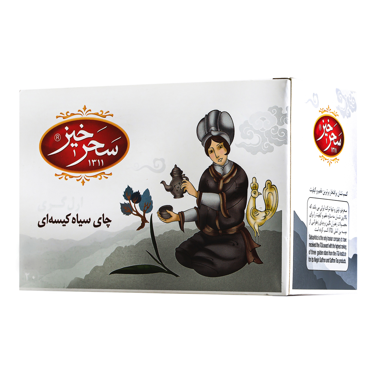 چای سیاه کیسه ای ارل گری 20 عددی سحرخیز